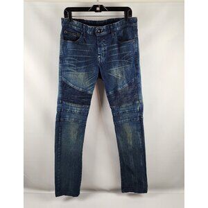 Rogue Vintage Jeans Mens 31x31 Button Fly Blue Black Accents Y2K